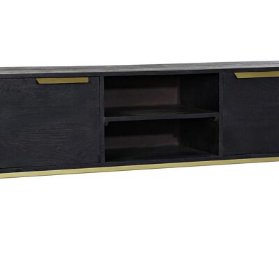 PORTA TV MANGO METALLO 147X38X51 NERO MB182713