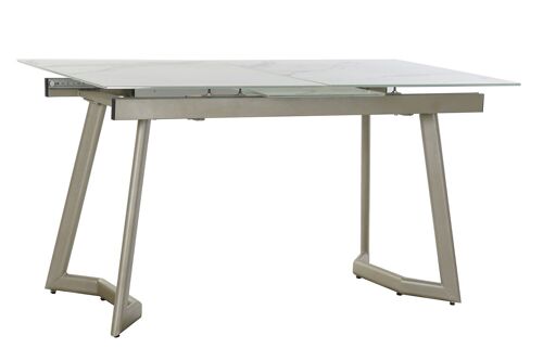 MESA COMEDOR CRISTAL 140X80X76 180 EXTENSIBLE MB182769