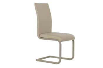 CHAISE METAL POLYESTER 41X55X96 BEIGE MB182770 1