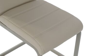 CHAISE METAL POLYESTER 41X55X96 BEIGE MB182770 2