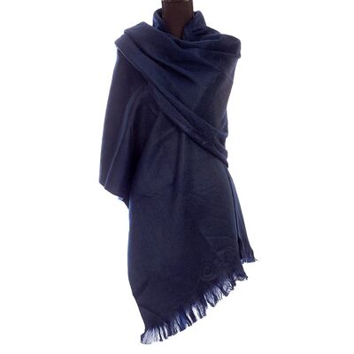 Bufanda de alpaca Azul - Bufanda de lana - Suave cálido