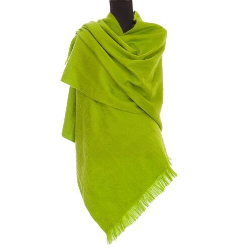 Alpaca scarf Lime Green - Wool scarf - Soft warm