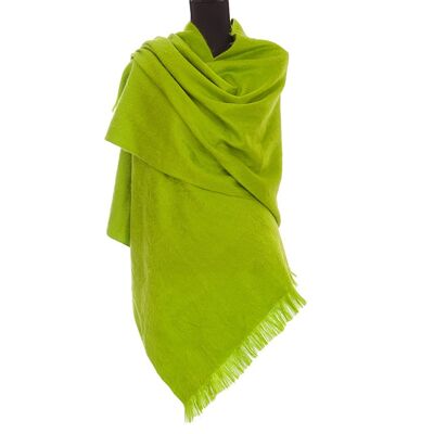 Sciarpa Alpaca Lime Green - Sciarpa in lana - Morbida calda