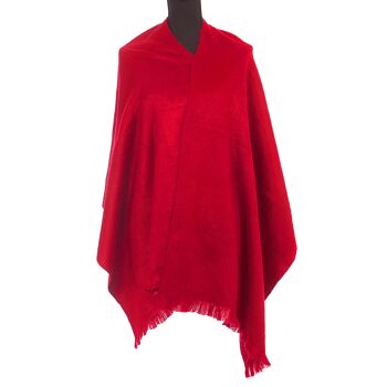 Echarpe en alpaga Echarpe en laine Rouge - Doux et chaud 2