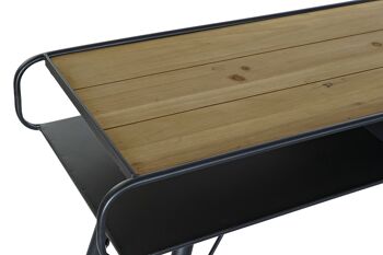 CONSOLE SAPIN METAL 120X38X78 NOIR MB183129 2