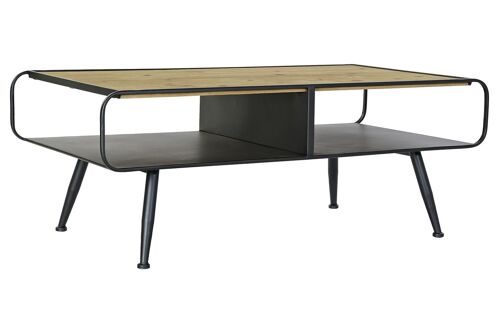 MESA CENTRO ABETO METAL 120X60X45 MARRON CLARO MB183130