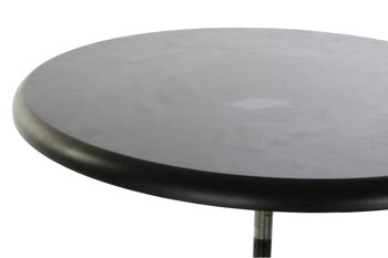 TABLE D'APPOINT MÉTAL BOIS 60X60X105 RÉGLABLE MB183145 2