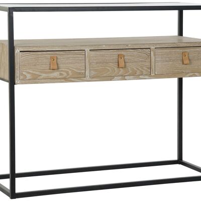WOOD METAL CONSOLE 100X38X80 NATURAL MB183162