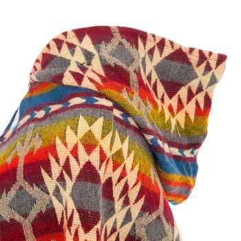 Poncho alpaca granito gris patrón geométrico al por mayor para tu tienda -  Faire España