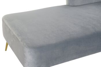 CHAISELONGUE POLYESTER PIN 160X80X90 VELOURS MB184873 2