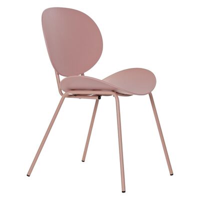 CHAIR PP METAL 50X55X79,5 MATTE PINK MB185142