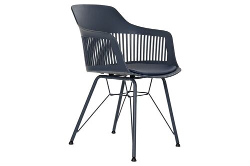 SILLA PP METAL 56X53X81 MATE AZUL MARINO MB185149