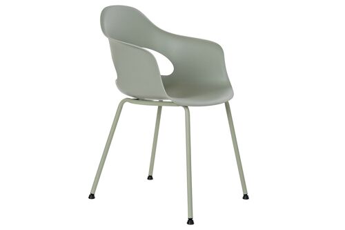 SILLA PP METAL 56X54X80 MATE VERDE MENTA MB185158