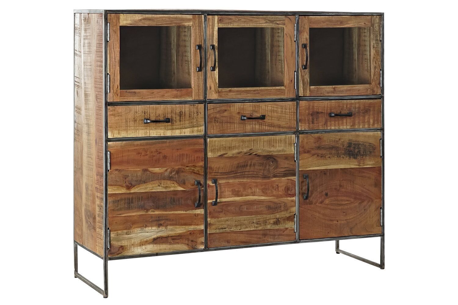RECYCLED WOOD ACACIA SHOWCASE 135X40X120 NATURAL MB185276