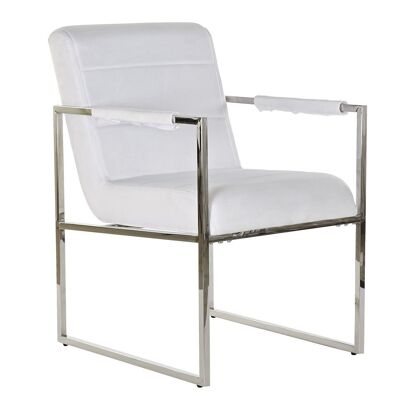 STEEL POLYESTER ARMCHAIR 56X68X92 WHITE MB185291