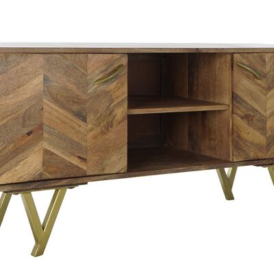 MUEBLE TV MANGO METAL 125X40X62,5 NATURAL NATURAL MB185307