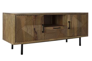 MEUBLE TV MANGO MÉTAL 125X40X54,5 MARRON CLAIR MB185311 1