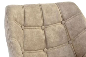 CHAISE PU HETRE 60X62X81 BEIGE MB185929 3