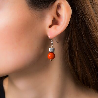 Acai Berry Earrings - Orange