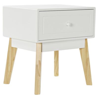 NIGHT TABLE MDF 45X36X49 WHITE MB186156