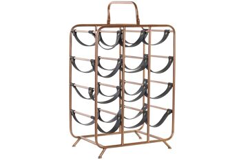 PORTE BOUTEILLES METAL PU 37X23,5X54 CUIVRE MB186438 1