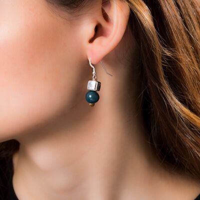 Acai Berry Earrings - Denim Blue