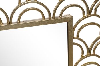 MIROIR MÉTAL MIROIR 76X3X106 ARCOS DORÉ MB186463 3