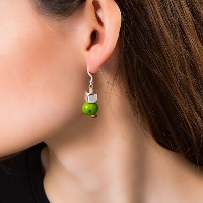 Acai Berry Earrings - Green