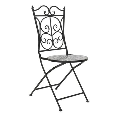 SEDIA FORGIA CERAMICA 39X50X93 NERO MB187641