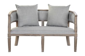 CANAPÉ POLYESTER HÉVÉA 120X68X72 GRIS CLAIR MB188014 1