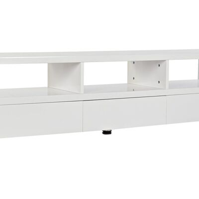 TV-STÄNDER MDF-GLAS 160X40X45 WEISS MB188063