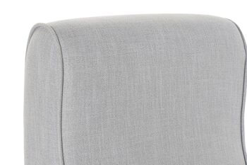 FAUTEUIL POLYESTER SAPIN 67X80X85 GRIS CLAIR MB188990 3