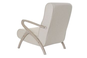 FAUTEUIL SAPIN POLYESTER 67X80X85 BEIGE MB188991 7