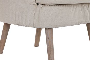 FAUTEUIL SAPIN POLYESTER 61X56X75 BEIGE MB189003 4