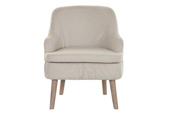 FAUTEUIL SAPIN POLYESTER 61X56X75 BEIGE MB189003 6