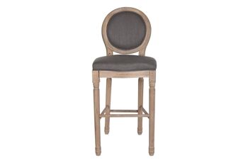 TABOURET SAPIN LIN 48X54X118 GRIS FONCÉ MB189004 5