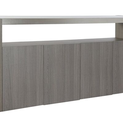 BUFFET ROBLE ALUMINIO 165X39X76 CRISTAL GRIS MB189167