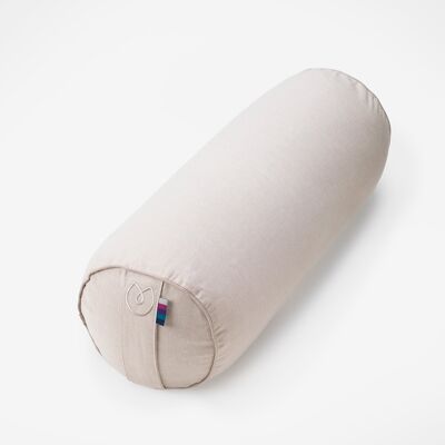 Yogamatters Organic Cotton Buckwheat Bolster - Mellow Taupe