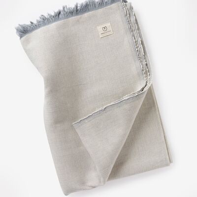 Yogamatters Organic Cotton Chambray Yoga Blanket - Grey Ice