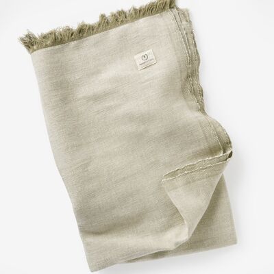 Yogamatters Organic Cotton Chambray Yoga Blanket - Kelp