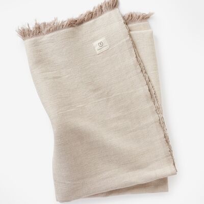 Yogamatters Organic Cotton Chambray Yoga Blanket - Mellow Taupe