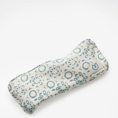 Yogamatters Organic Cotton Daisy Print Eye Pillow - Mineral