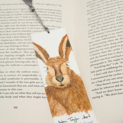 Hare Bookmark , 5cm x 16.8cm