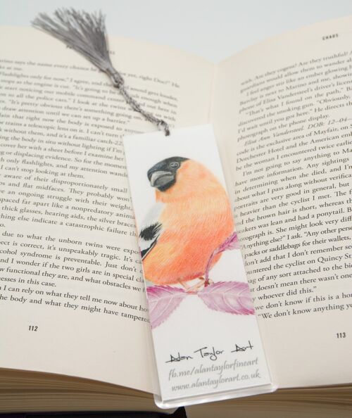 Bullfinch Bookmark , 5cm x 16.8cm