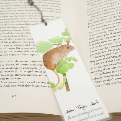 Harvest Mouse Bookmark , 5cm x 16.8cm