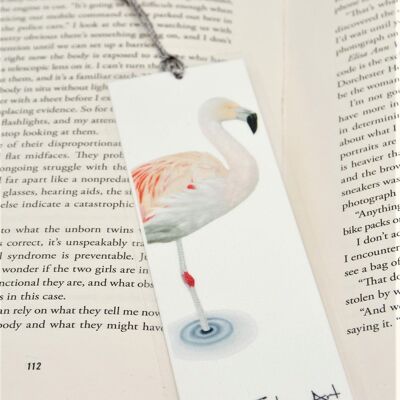 Flamingo Bookmark , 5cm x 16.8cm