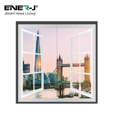 120 X 60 Surface Mounted, Window style LED panel set, London Skyline Design