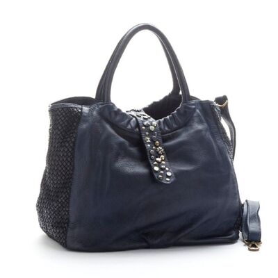 Borsa a mano FARFALLA Rock Woven Navy