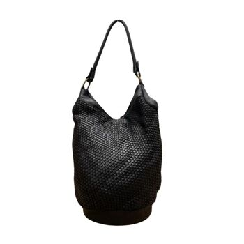 Sac Seau Tissé GEMMA Noir 1