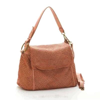 Priscilla Shoulder Bag Narrow Weave All Over Tan